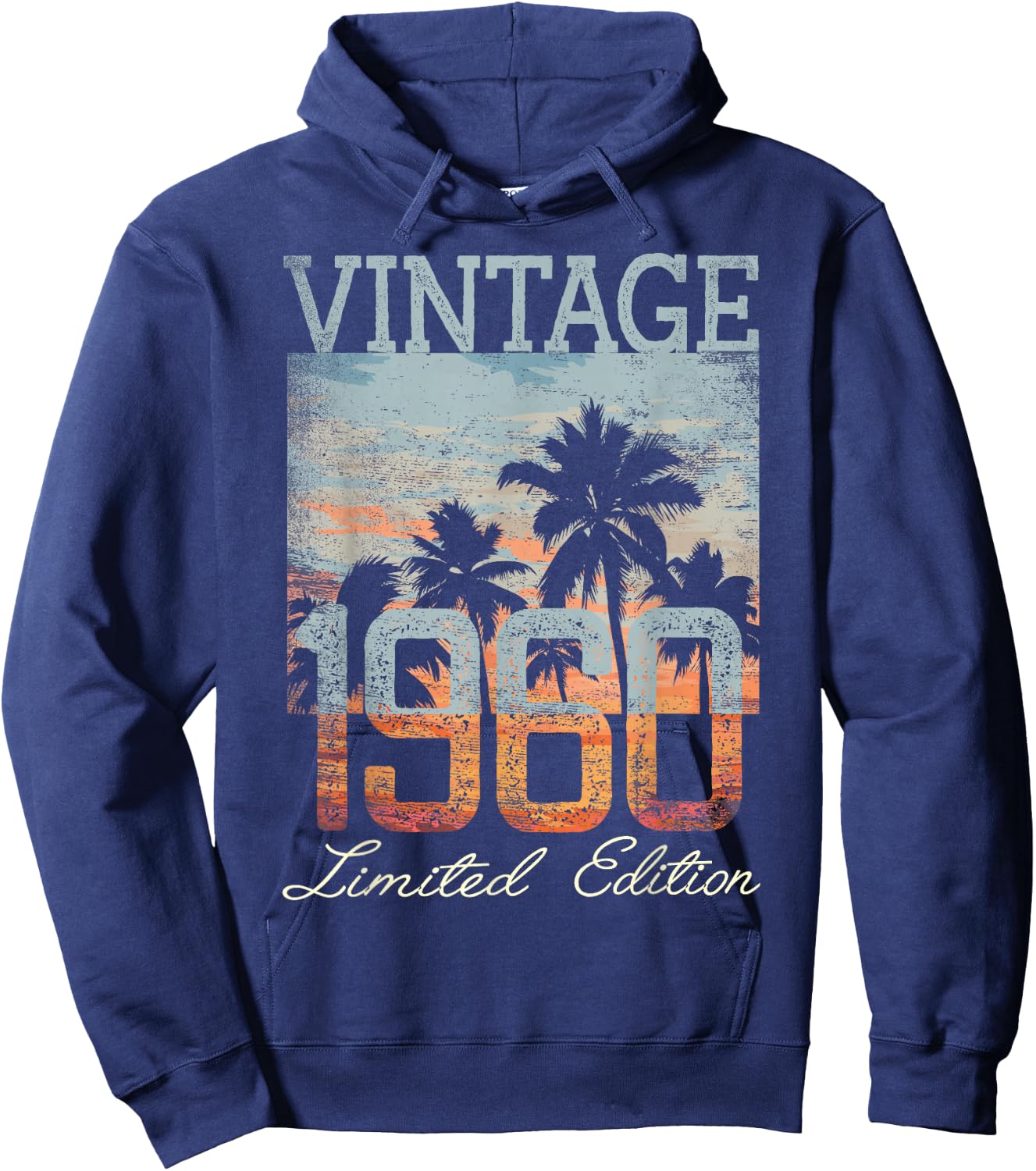 Vintage 1960 Limited Edition 65th Birthday 65 Year Old Gifts Hoodie - Hoodie | Navy