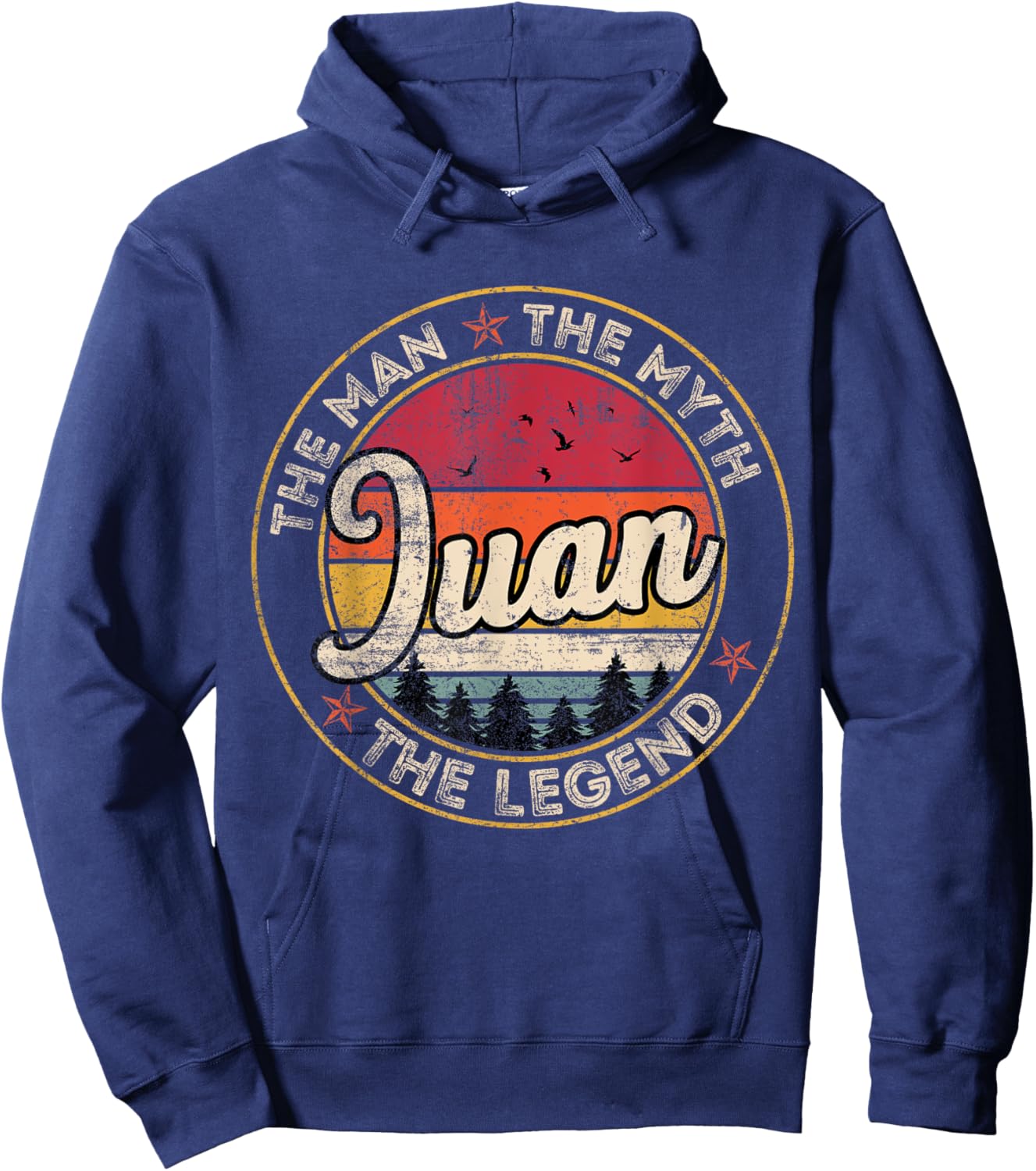 Juan The Man The Myth The Legend Personalized Name Hoodie - Hoodie | Navy