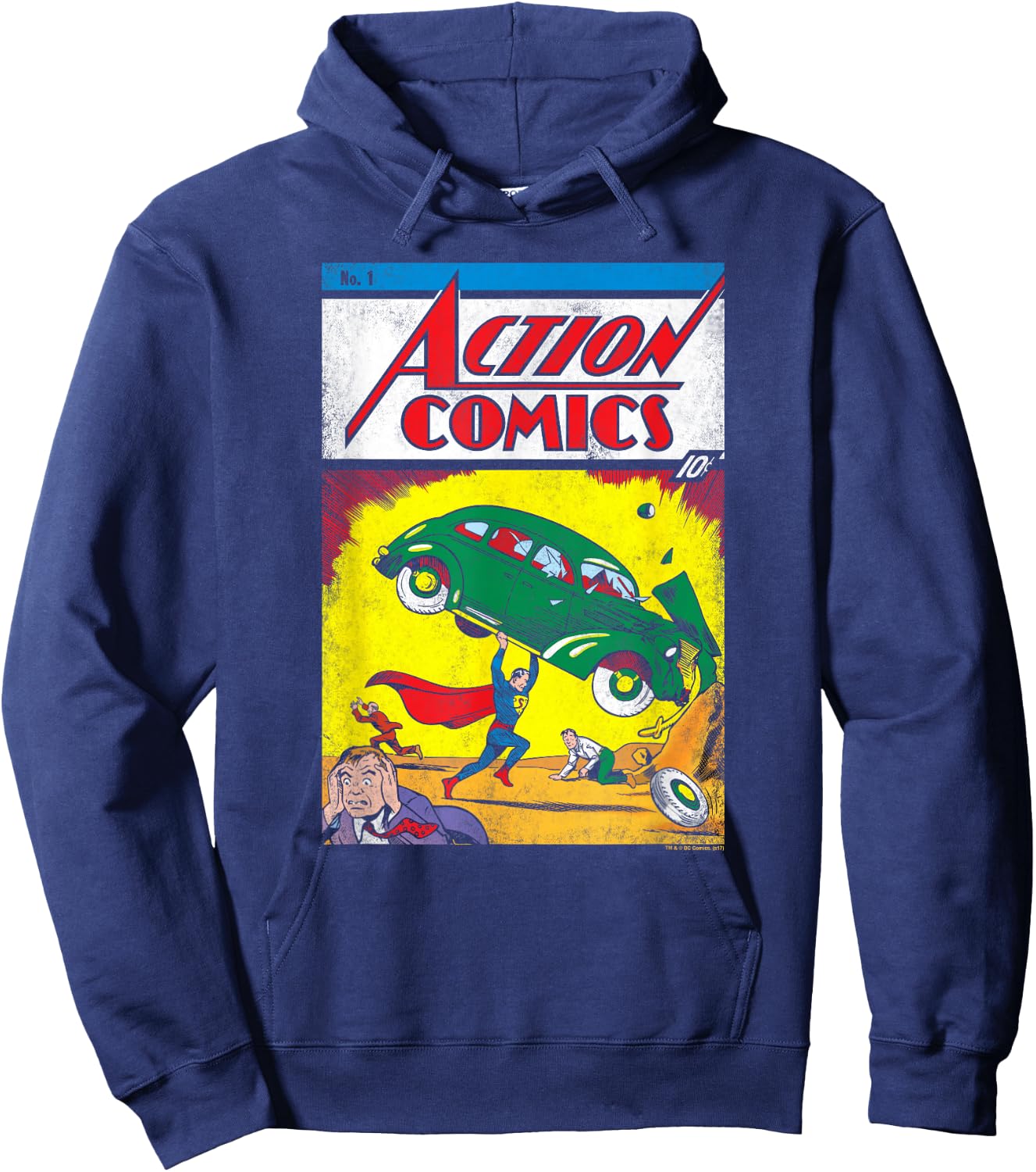 Superman Action No. 1 Hoodie - Hoodie | Navy