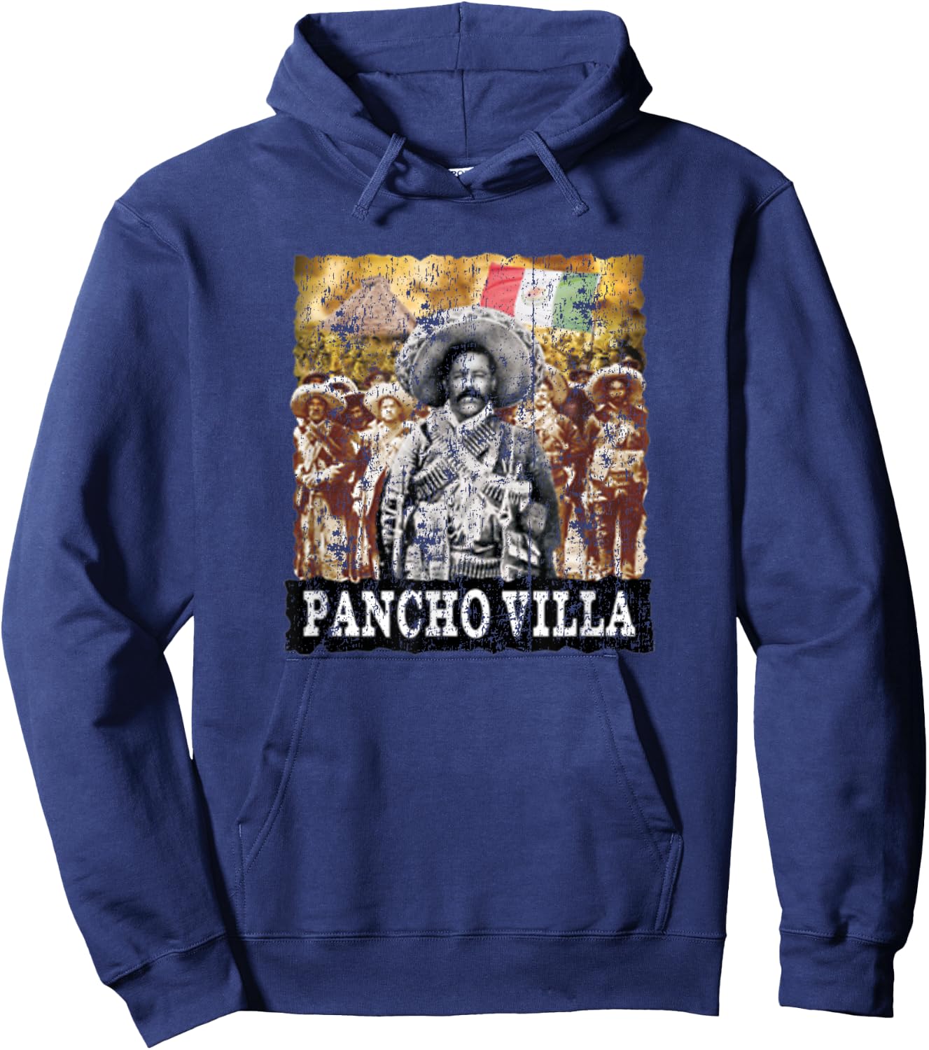 Pancho Villa Cool Fashion Vintage Revolution Hoodie - Hoodie | Navy