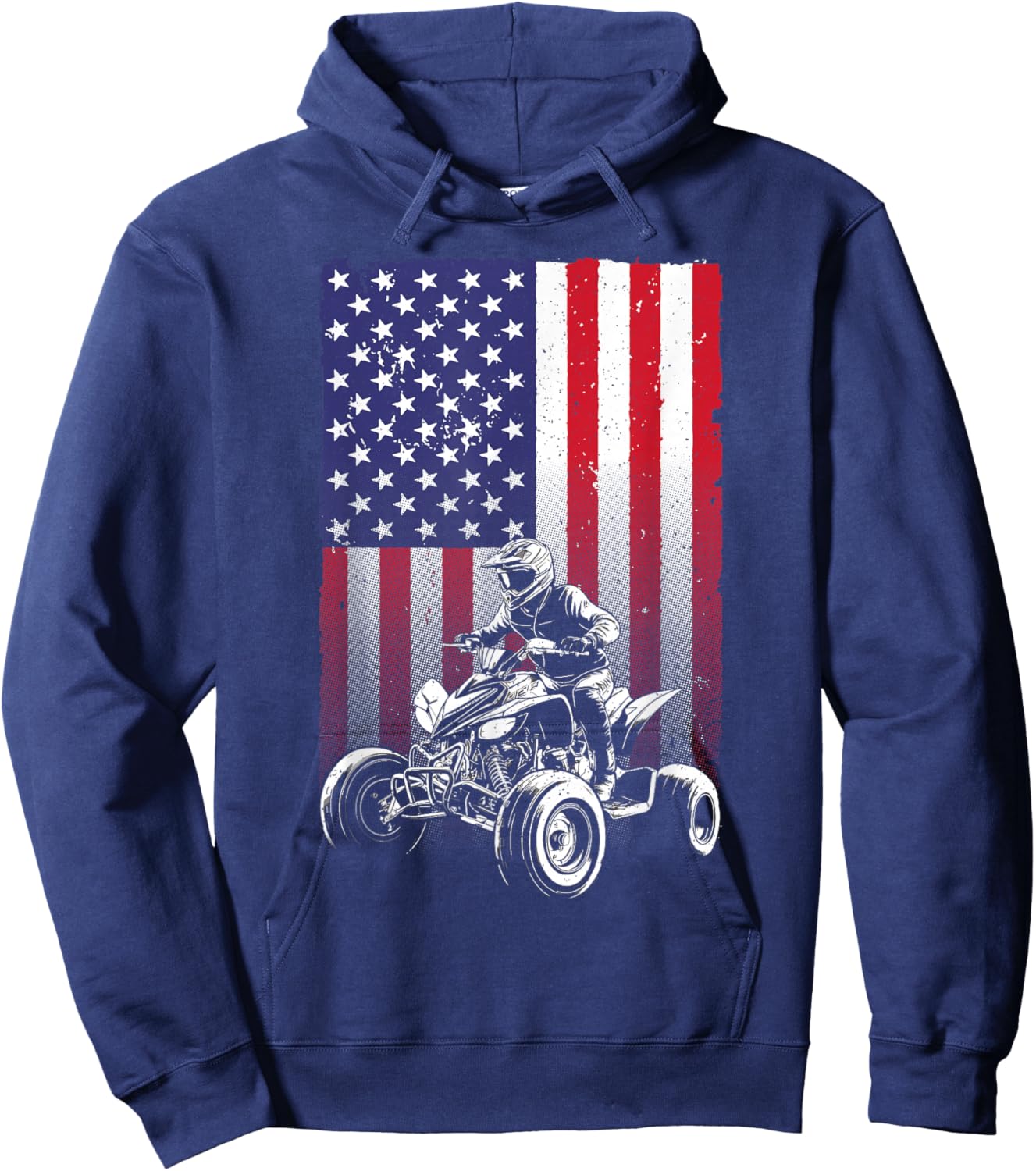 Cool ATV Design Women Off Road Mud Dirt 4 Wheeler Hoodie - Hoodie | Navy