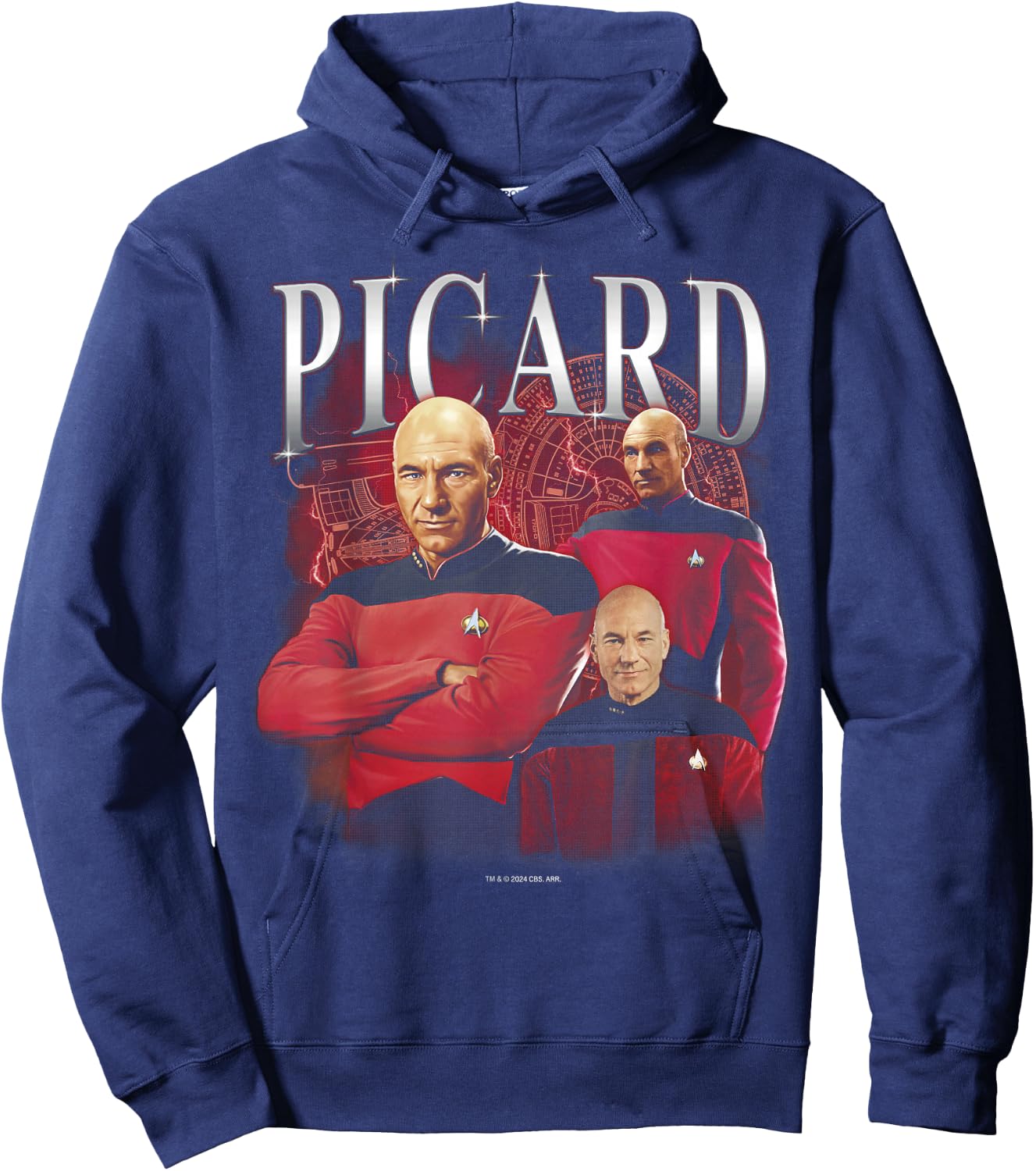 Star Trek: The Next Generation Captain Picard Hoodie - Hoodie | Navy