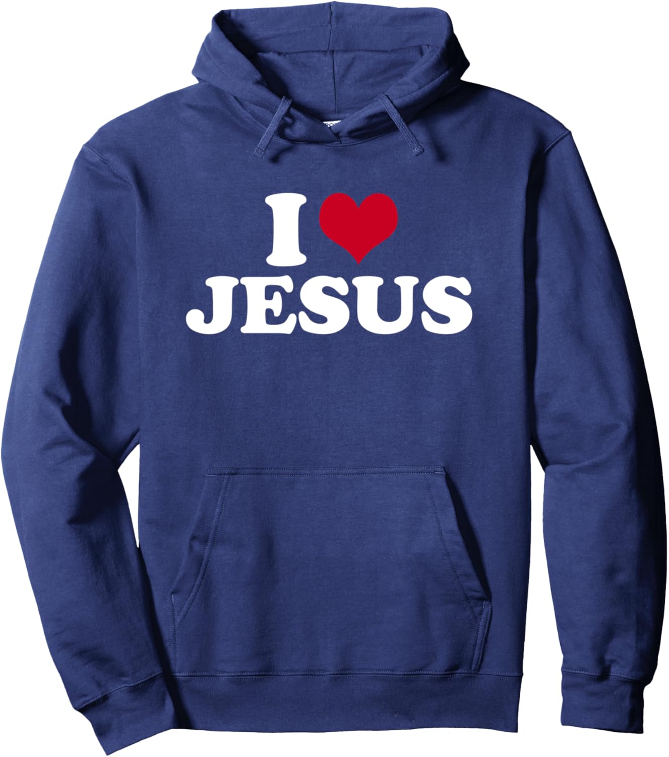I Love Jesus Hoodie - Hoodie | Navy