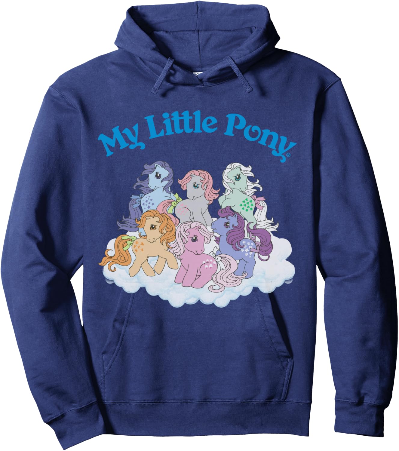 My Little Pony Original First Generation Pony Group Shot Hoodie - Hoodie | Navy