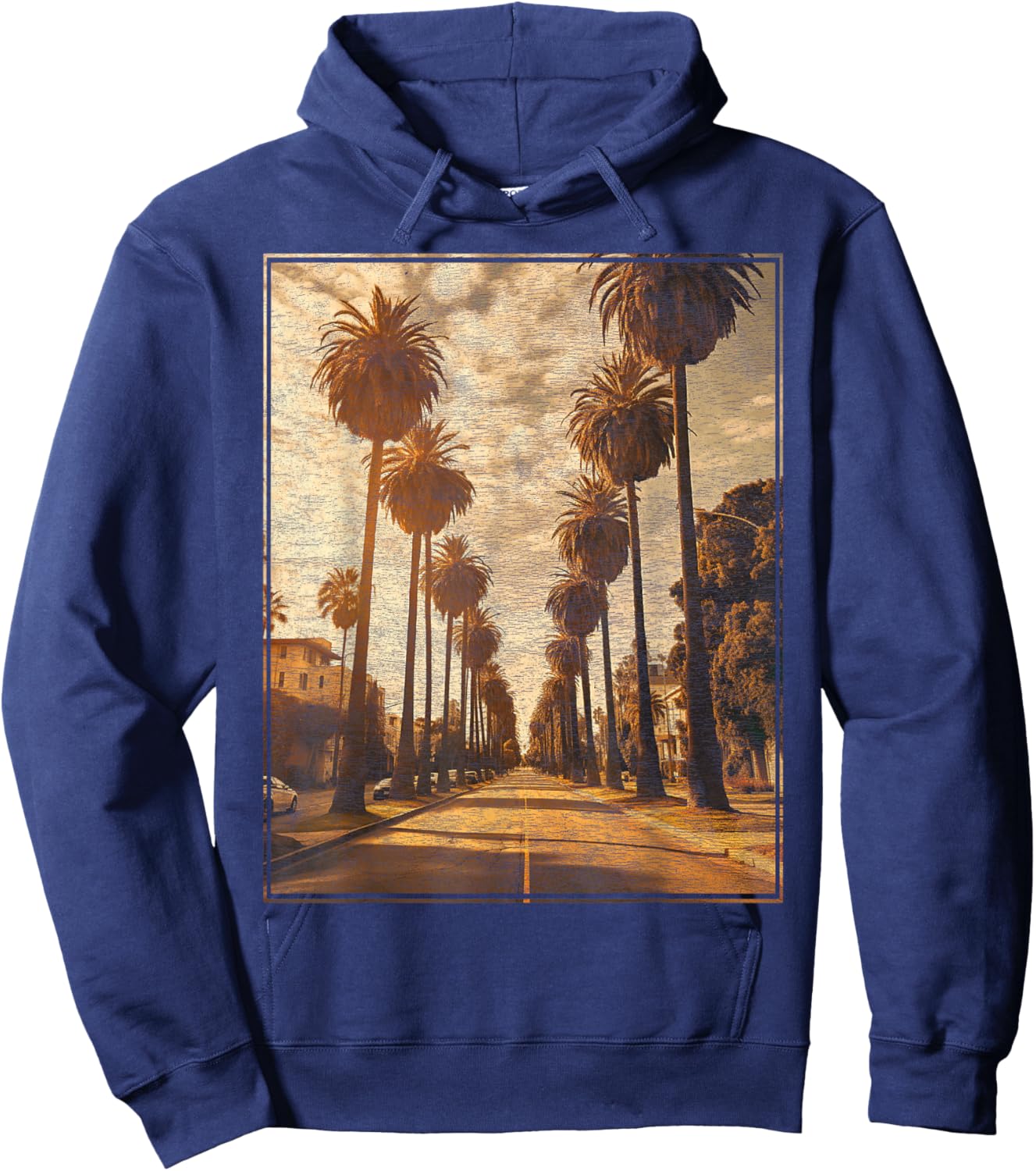 Palm Tree - California Hoodie - Hoodie | Navy