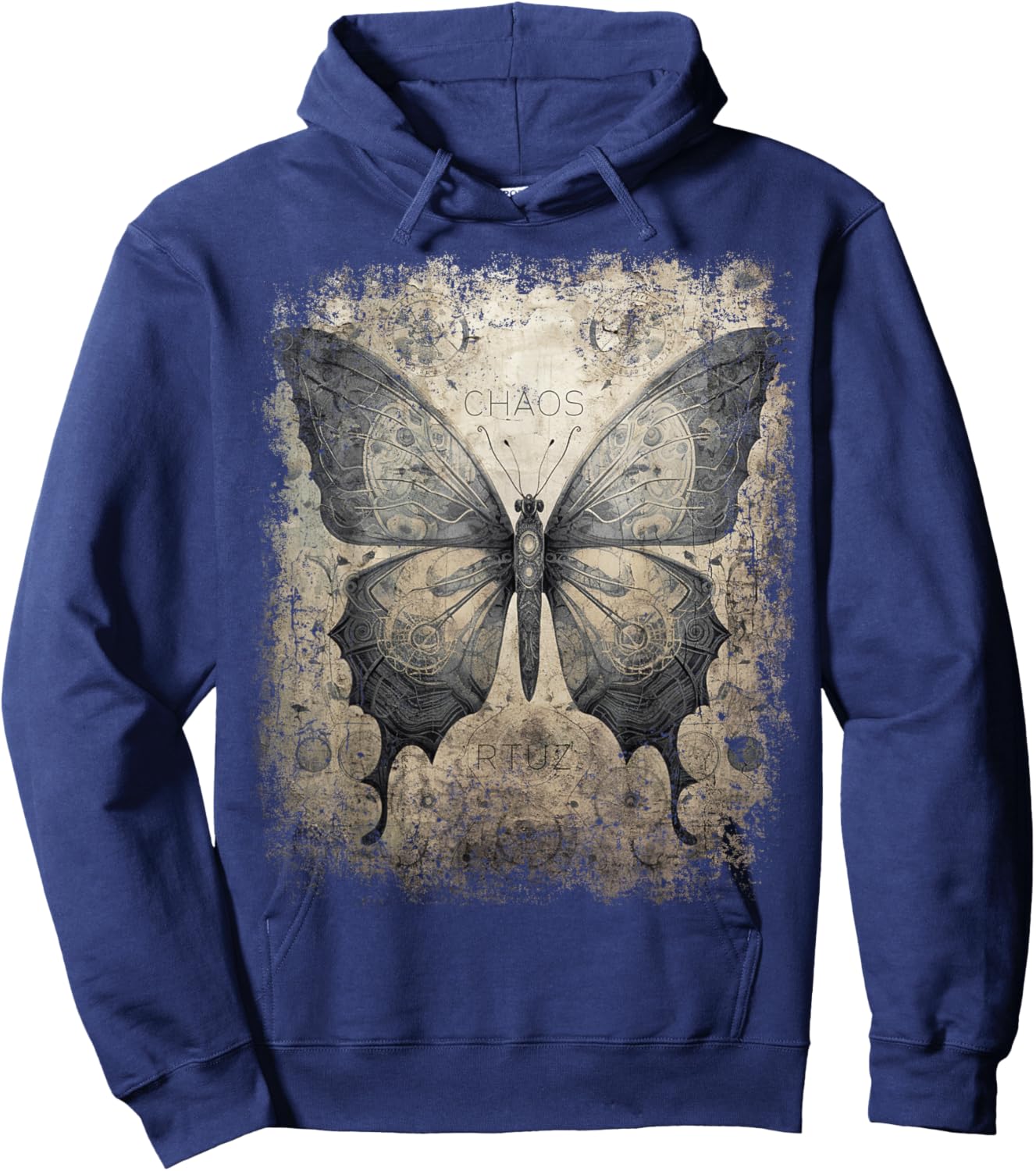 Butterfly Mode Hip Hop Fashion Damen Herren Schmetterling Hoodie - Hoodie | Navy