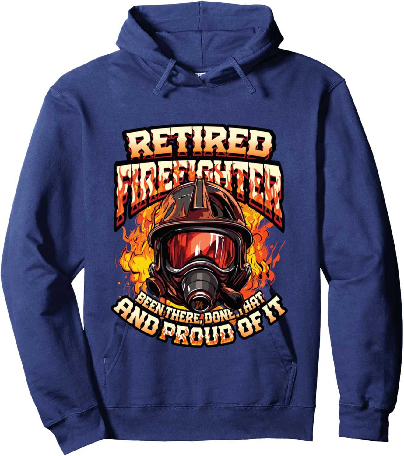 Fire Department Retired Firefighter Retirement Hoodie - Hoodie | Navy