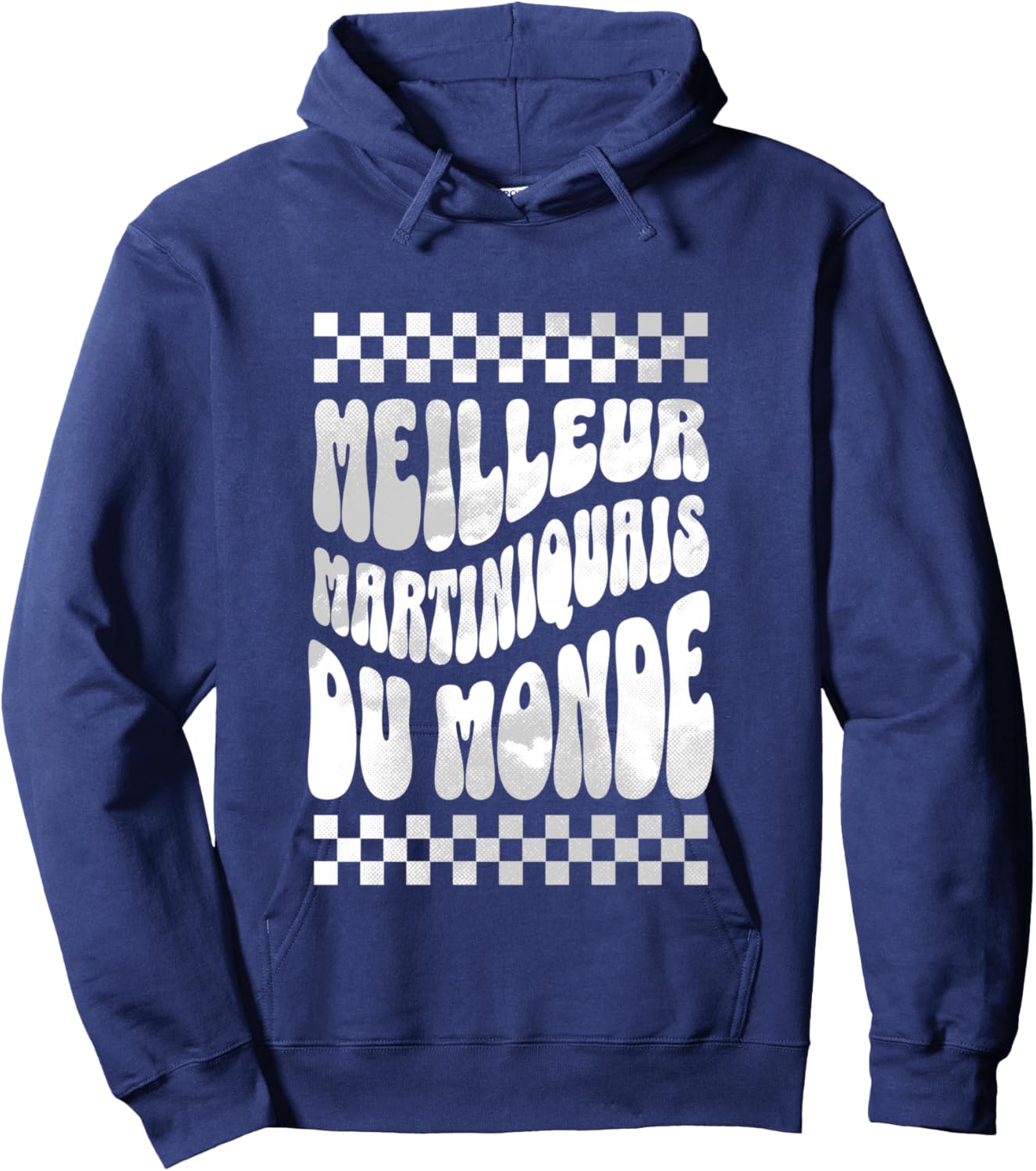 Meilleur Martiniquais du Monde Humour Martinique Homme Manche Longue Hoodie - Hoodie | Navy