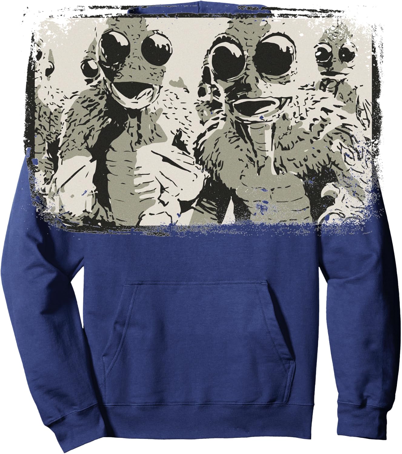 Sleestak T Shirt - Land of the Lost Distressed Vintage Hoodie - Hoodie | Navy