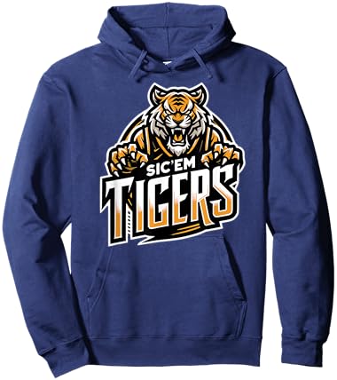 Trinity Love Clothing Co. Broken Arrow Sic'em Tigers Hoodie - Hoodie | Navy