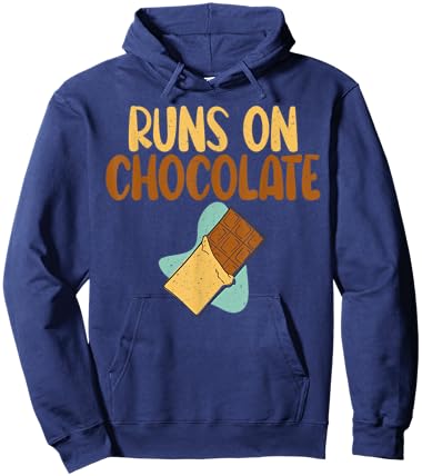 Runs on Chocolate Lover Hoodie - Hoodie | Navy