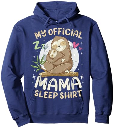 Best Mum, Sweet Sloth Family, Mother's Day Hoodie - Hoodie | Navy
