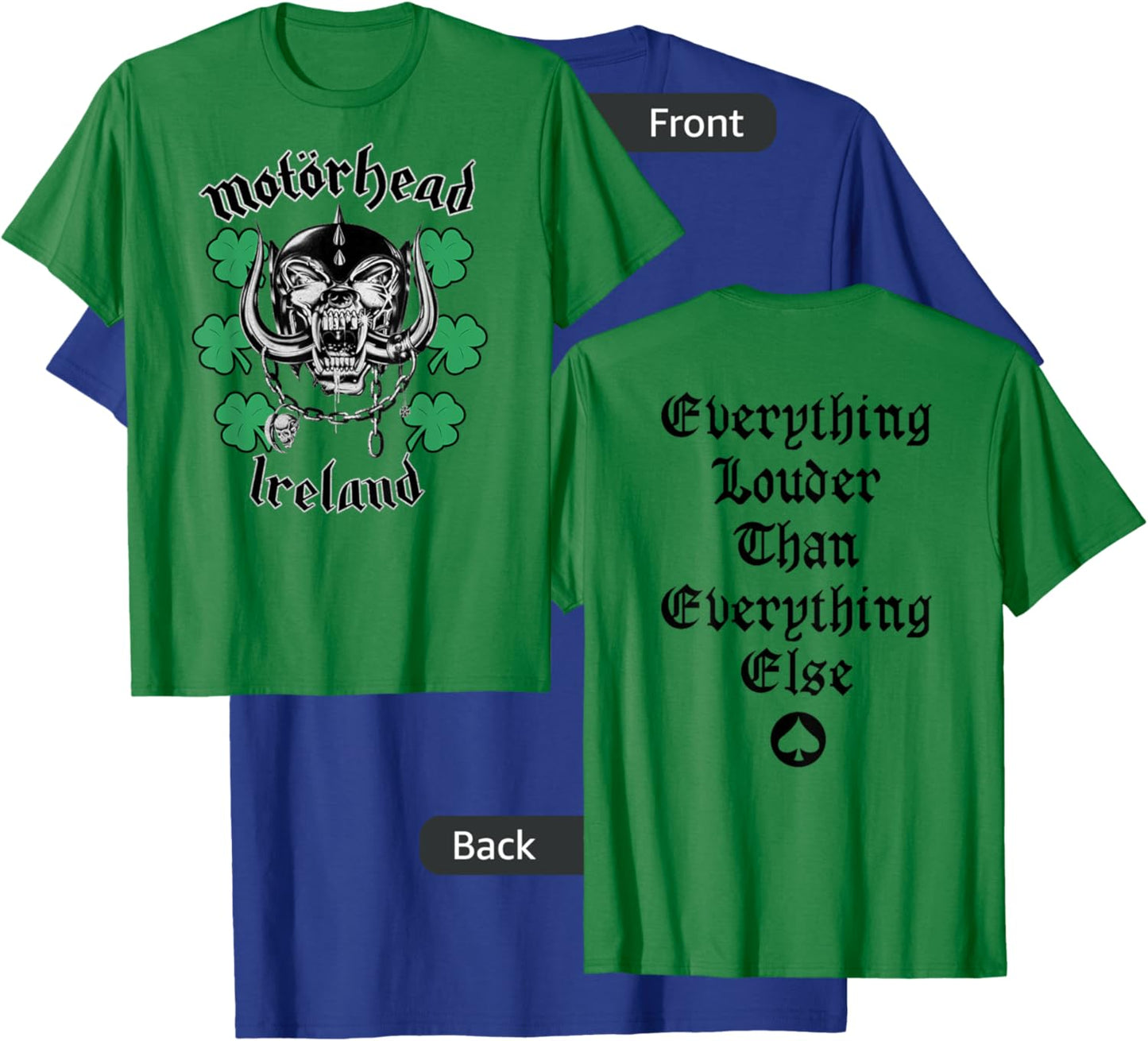 Motörhead – Multi Shamrock Warpig T-Shirt - T-Shirt | Royal