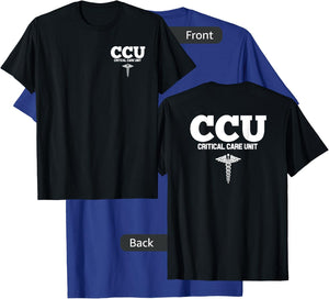 CCU Registered Nurse Critical & Cardiac Care Unit RN Staff T-Shirt - T-Shirt | Royal