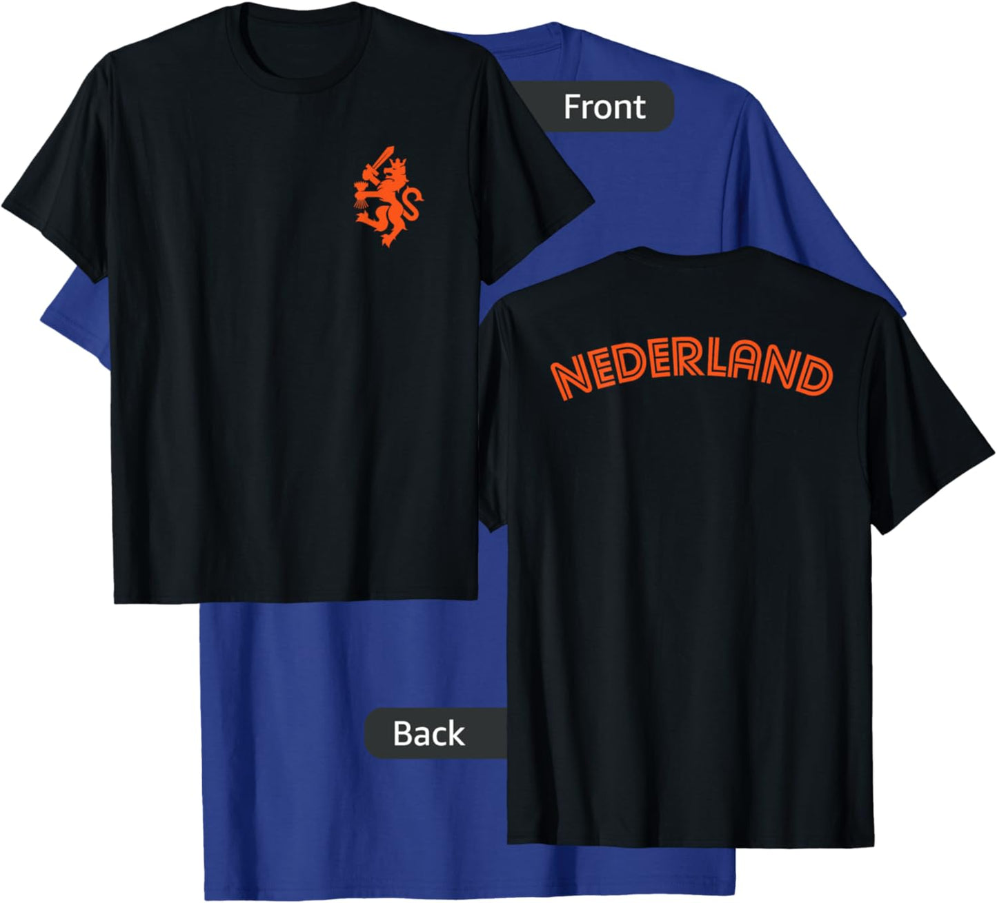 Netherlands Nederland Dutch Lion Retro Classic Country T-Shirt - T-Shirt | Royal