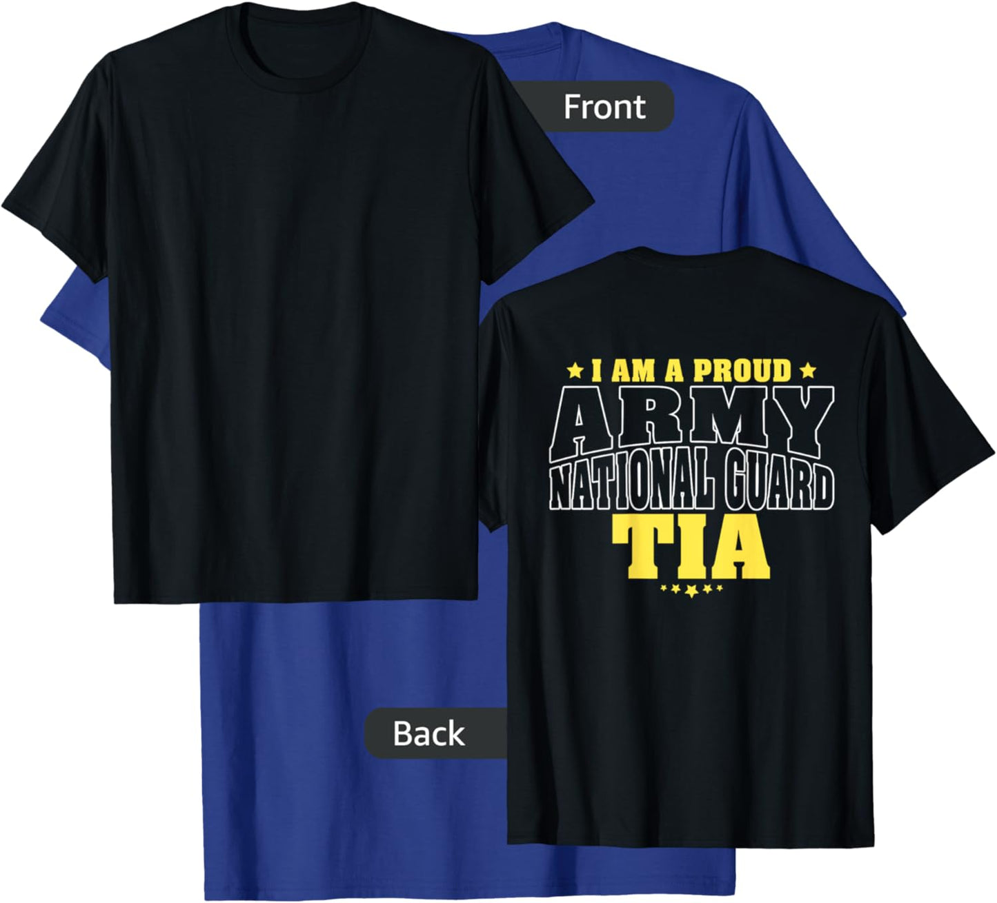 I Am A Proud Army National Guard Tia - Military Aunt Family T-Shirt - T-Shirt | Royal