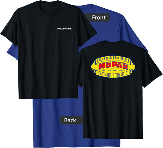 Mopar Vintage 1937-1947 Logo (Front/Back Print) T-Shirt - T-Shirt | Royal