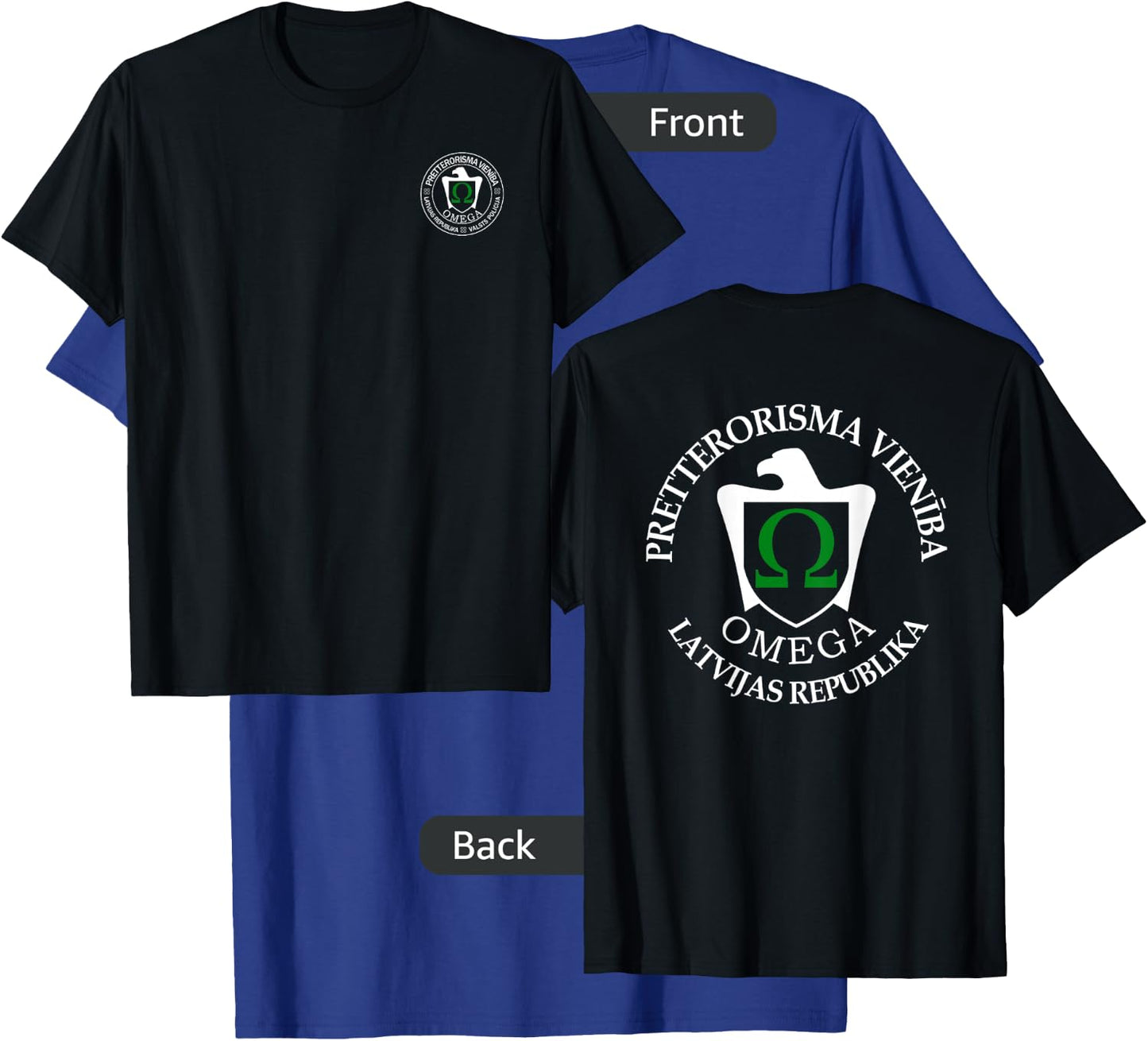 Omega Latvian Police Special Forces Swat T-Shirt - T-Shirt | Royal