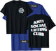 Anti Social Lifting Club: Focus Trippy Blurry (Front + Back) T-Shirt - T-Shirt | Royal