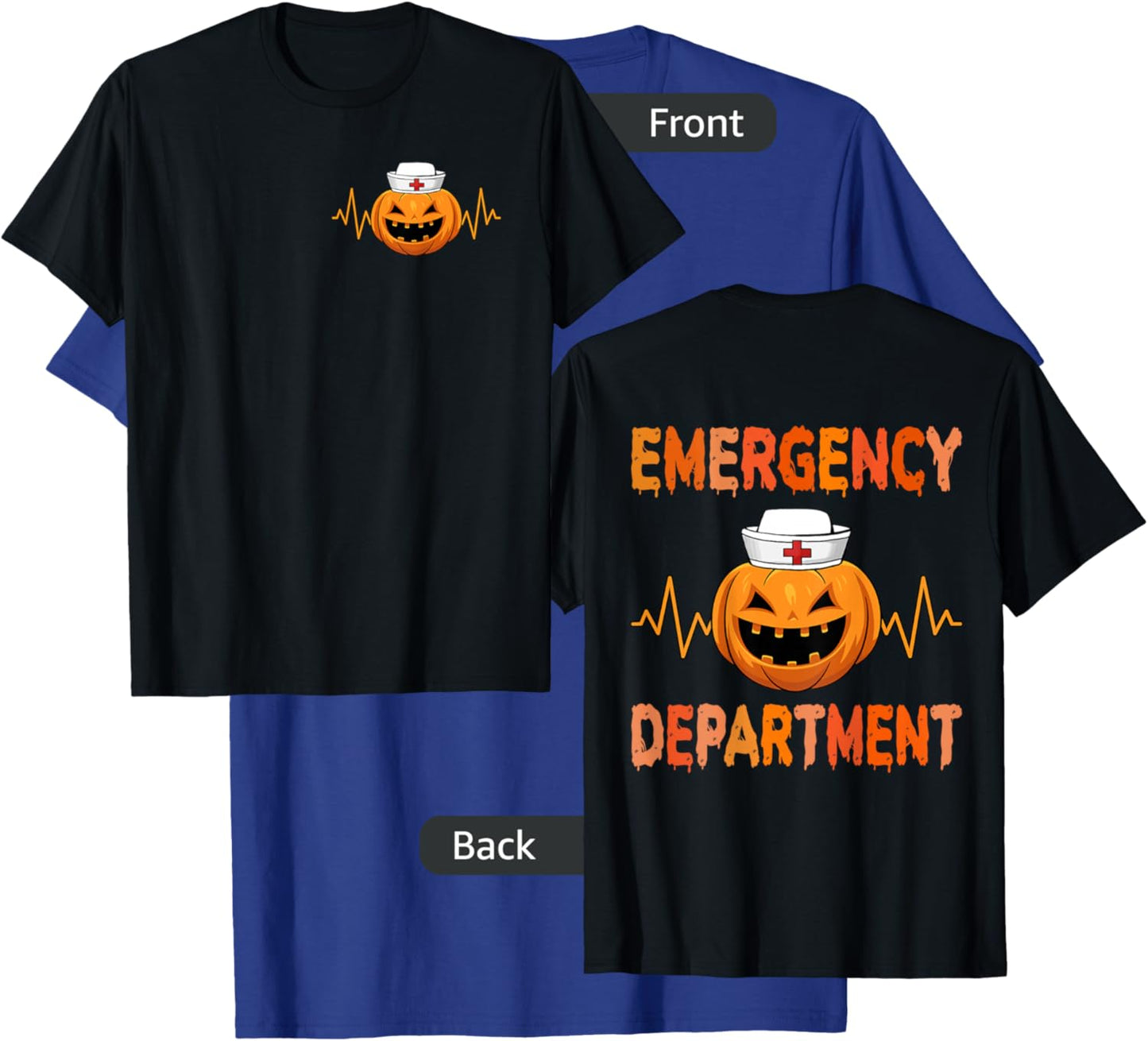 Emergency Department Halloween Emergency Room Nursing Nurse T-Shirt - T-Shirt | Royal