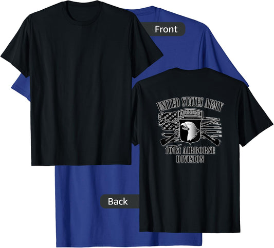 U.S. Army 101st Airborne Division (Back Design) T-Shirt - T-Shirt | Royal