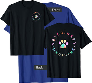 Veterinary Medicine Tie Dye, Veterinarian Life Vet Student T-Shirt - T-Shirt | Royal