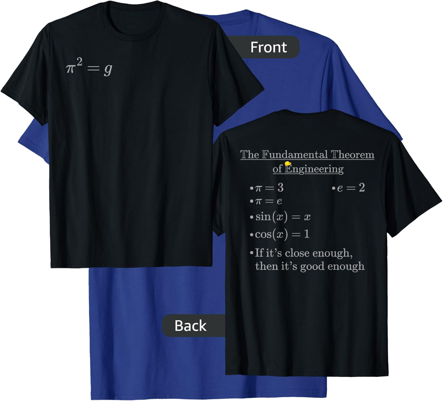 Fundamental Theorem of Engineering 2 T-Shirt - T-Shirt | Royal