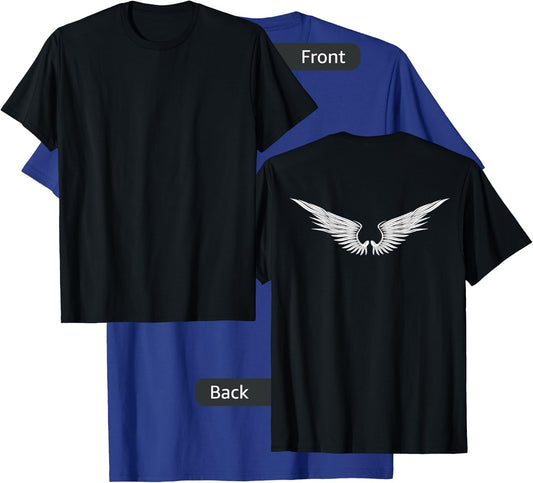 Angel Wings Freedom Guardian & Women Angel T-Shirt - T-Shirt | Royal