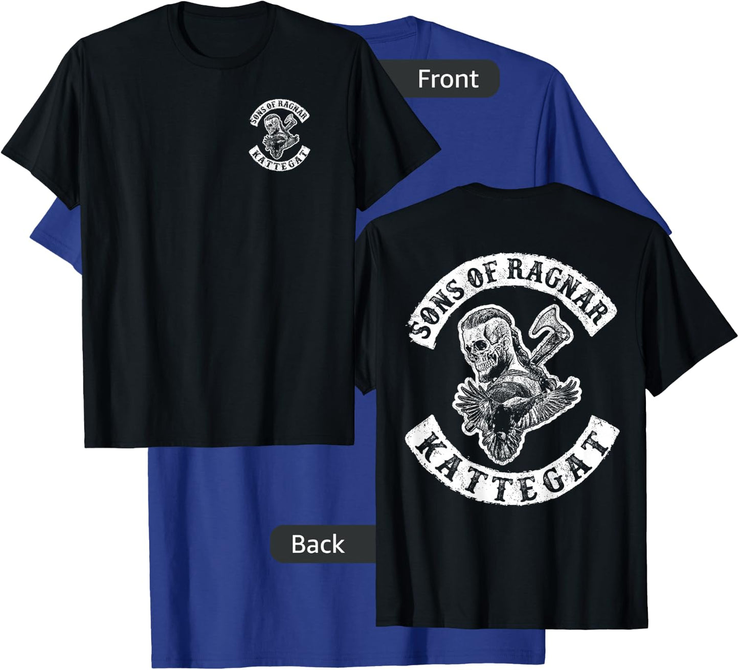 Sons of Ragnar - Kattegat (both sides) T-Shirt - T-Shirt | Royal