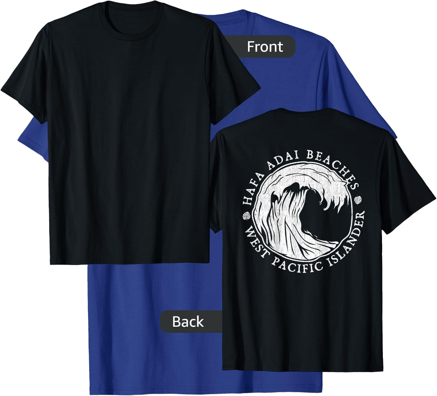 BACK PRINT Hafa Adai Beaches Guam T-Shirt - T-Shirt | Royal