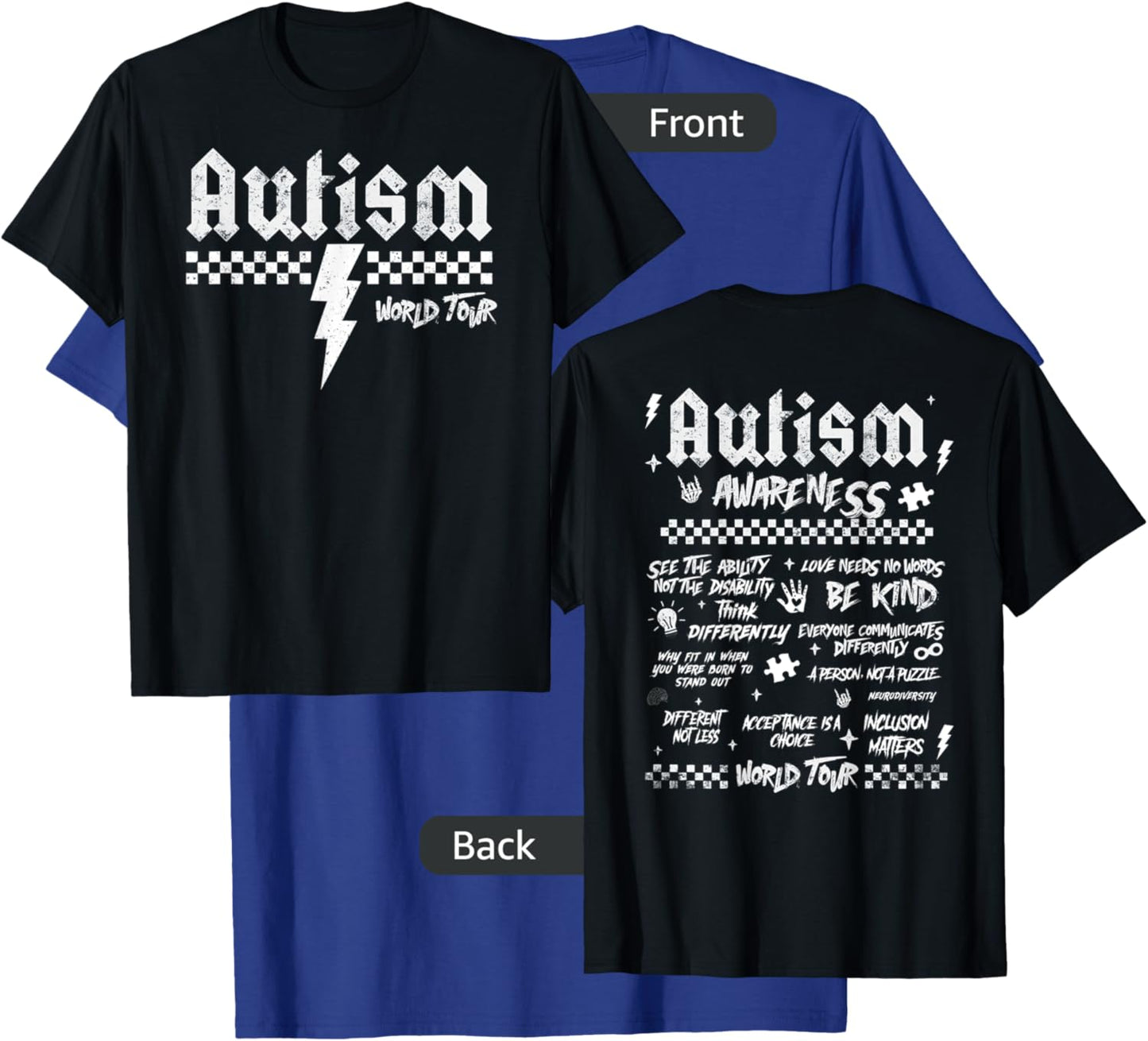 Autism World Tour Autism Awareness Mom Mama Be Kind T-Shirt - T-Shirt | Royal