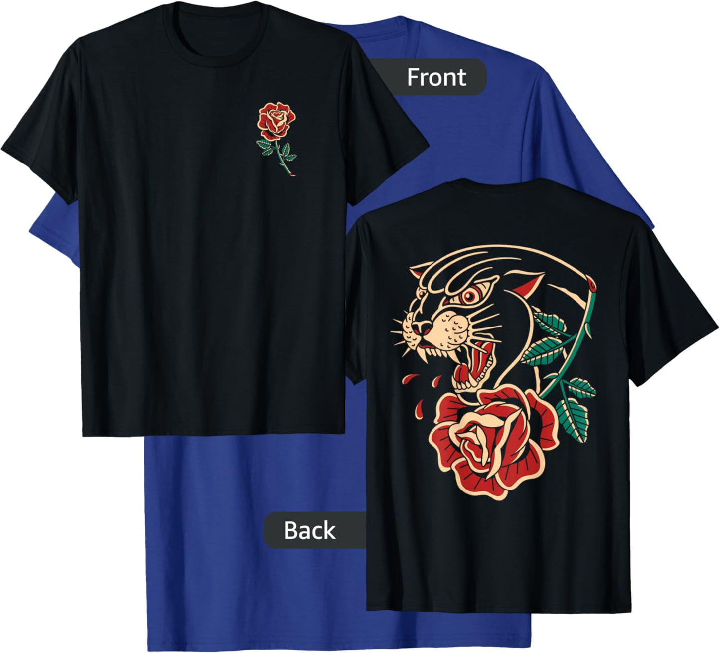 Panther Rose Traditional Tattoo Artist Tattoo Ink Old School T-Shirt - T-Shirt | Royal