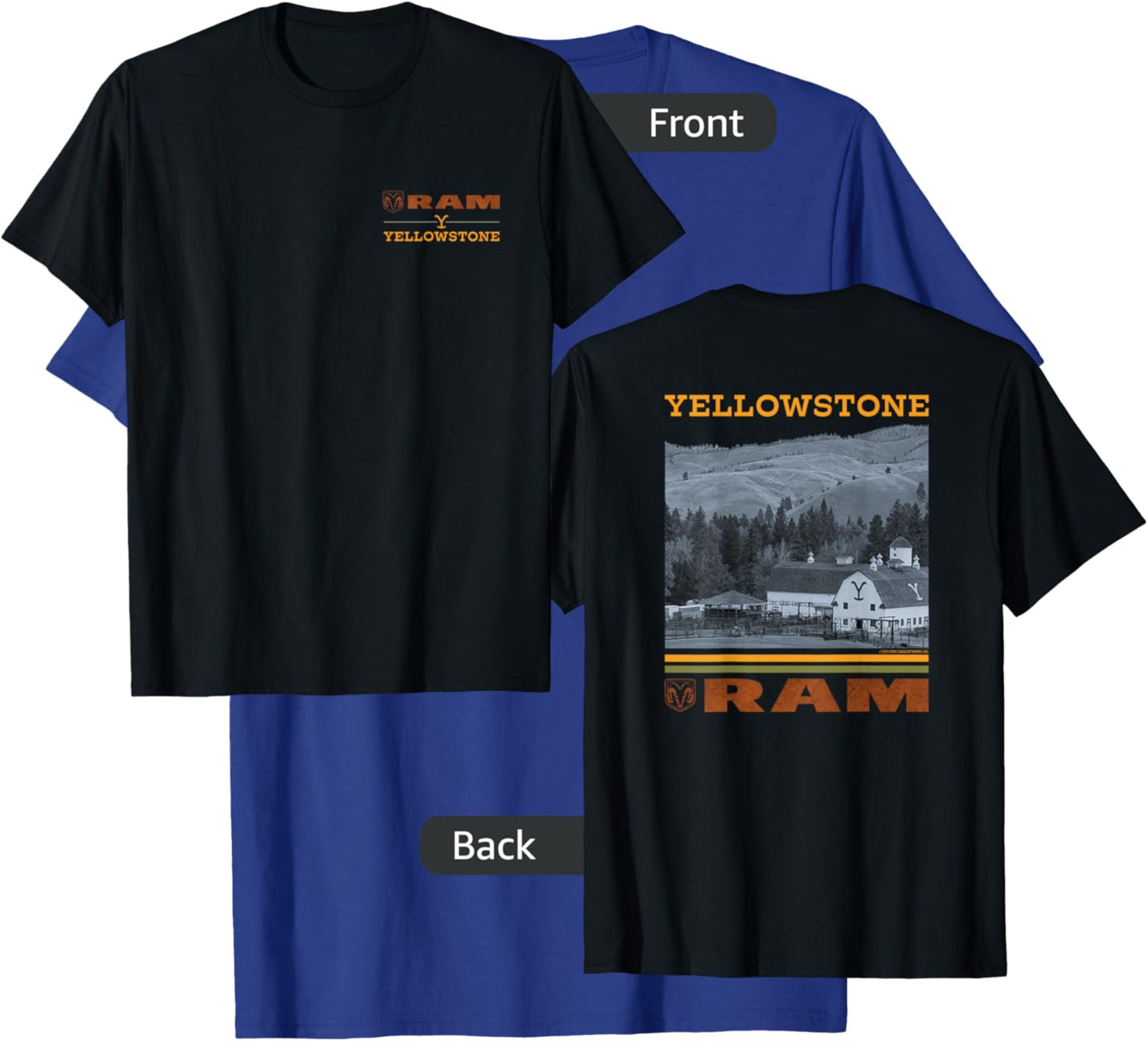 Yellowstone x Ram Trucks Scenic T-Shirt - T-Shirt | Royal