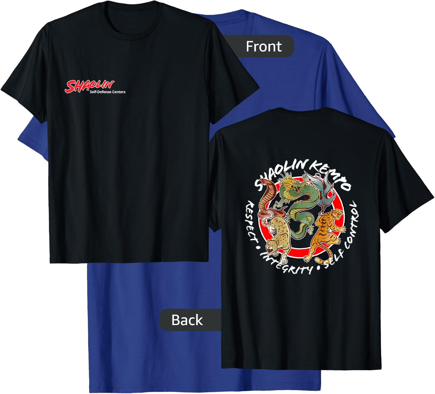 Shaolin Animals T-Shirt - T-Shirt | Royal