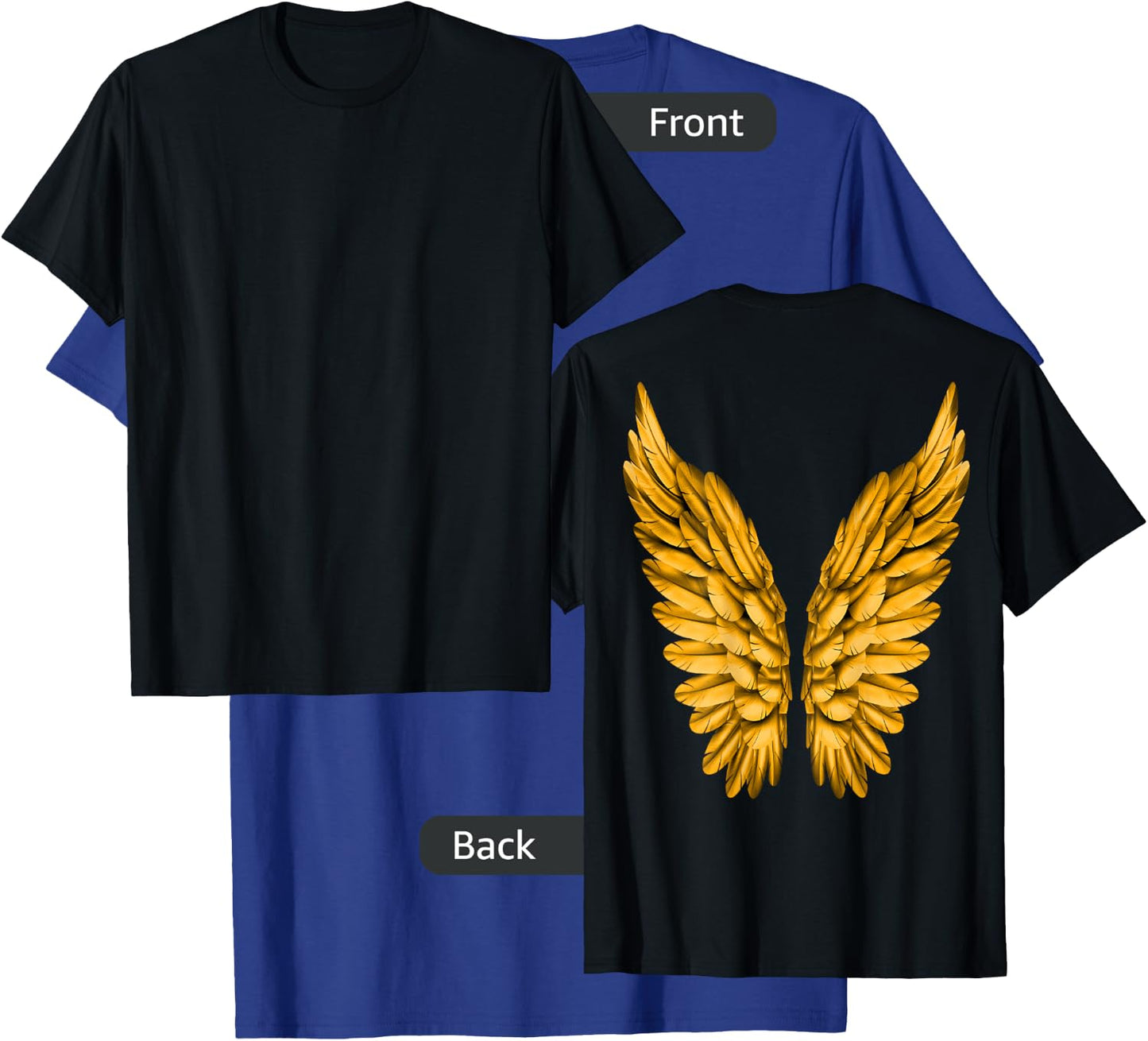 Angel Wings Freedom Guardian & Women Angel T-Shirt - T-Shirt | Royal