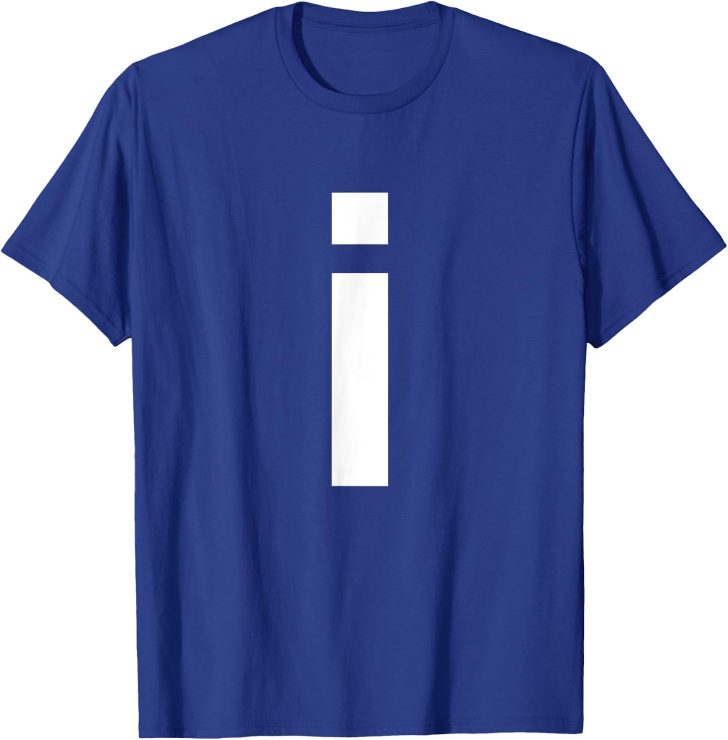 Lower Case Letter I Shirt Alphabet T-Shirt - T-Shirt | Royal