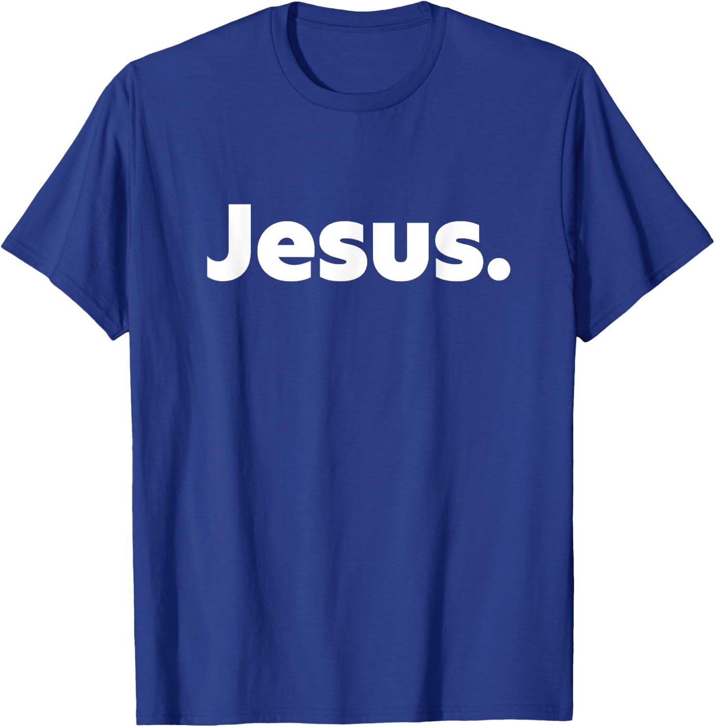 Jesus Written on it Design -Adults Black T-Shirt - T-Shirt | Royal