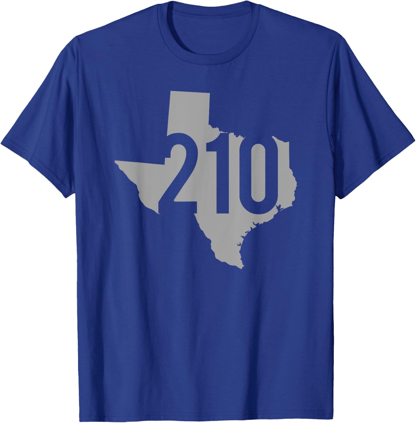 210 Area Code, San Antonio, Texas T-Shirt - T-Shirt | Royal