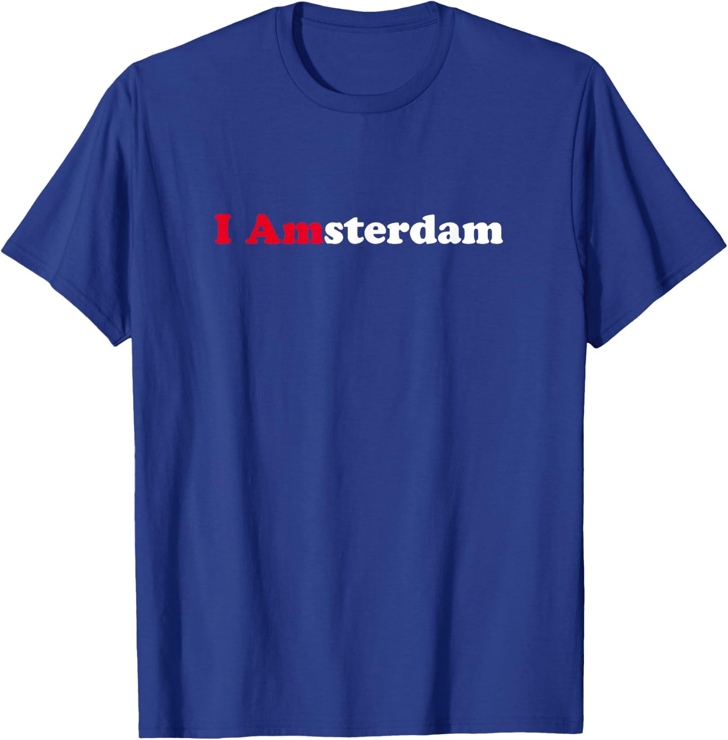 Amsterdam Holland Dutch Tourist Memento Souvenir I Love Gift T-Shirt - T-Shirt | Royal