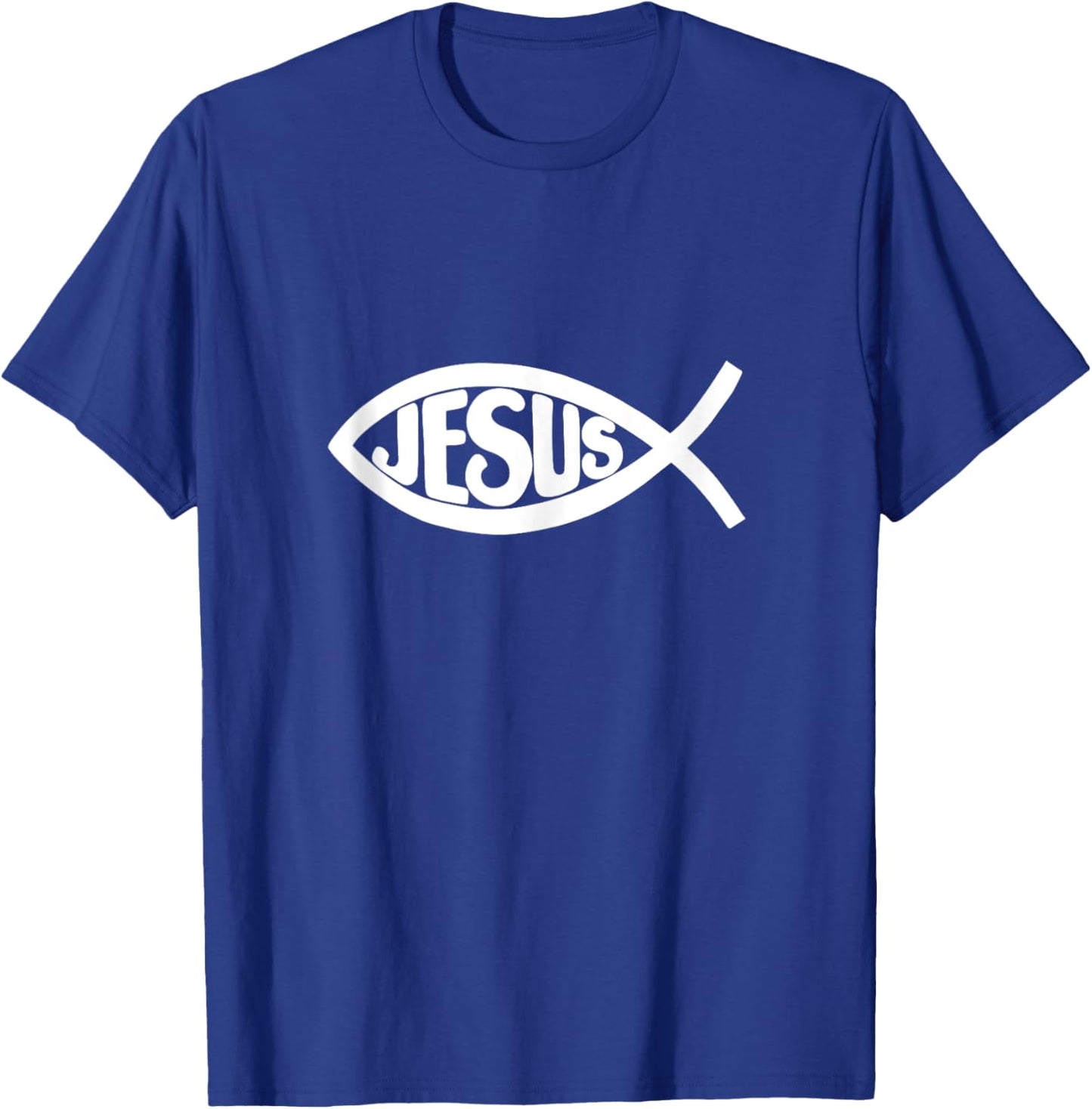 Jesus Fish T-Shirt - T-Shirt | Royal