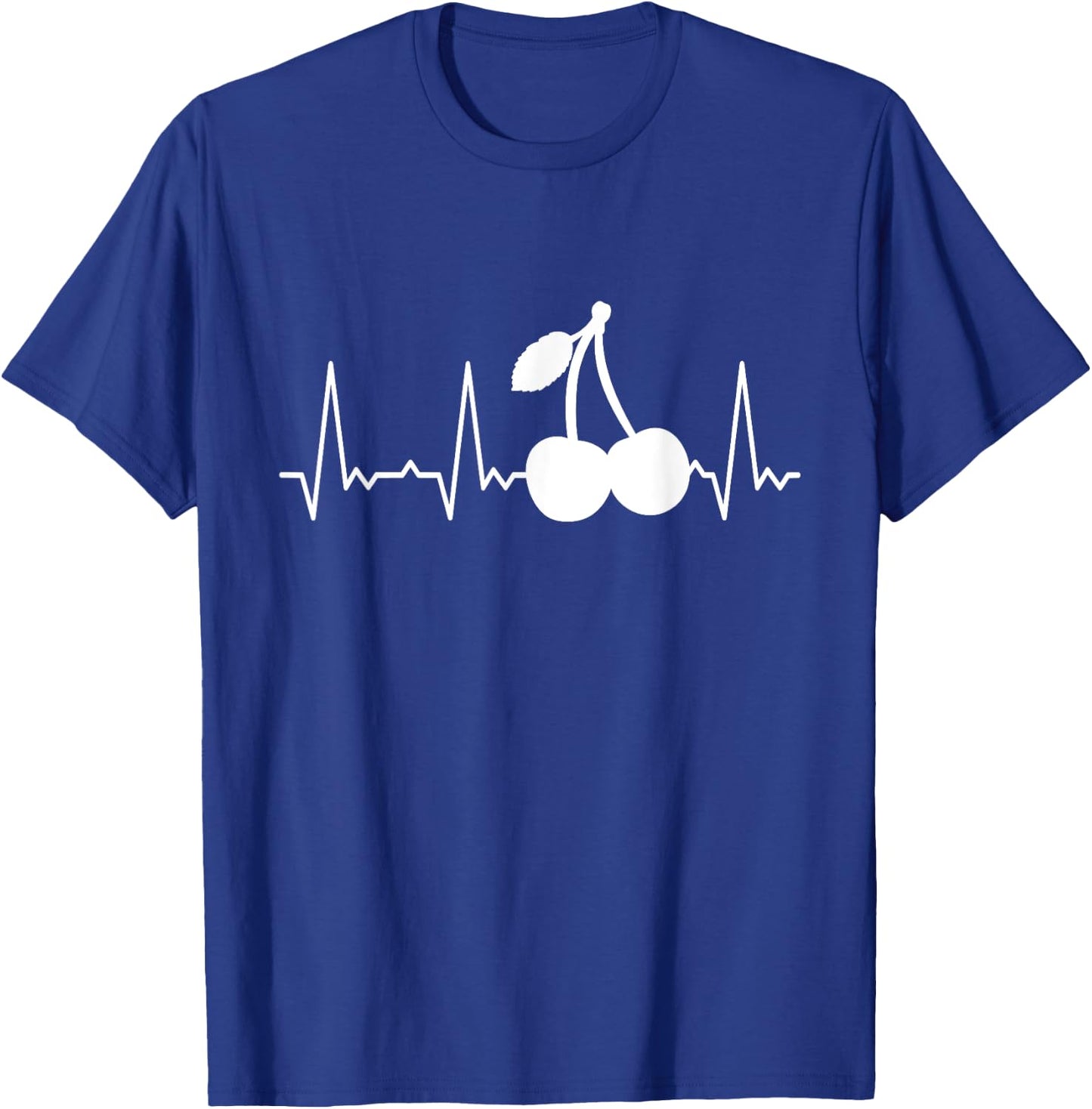 Heartbeat Cherries T-Shirt - T-Shirt | Royal