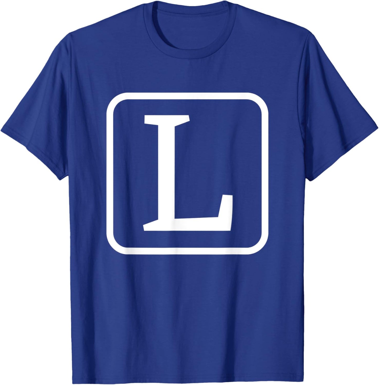 Monogram Capital Letter L Initial Alphabet Women Men Kids T-Shirt - T-Shirt | Royal