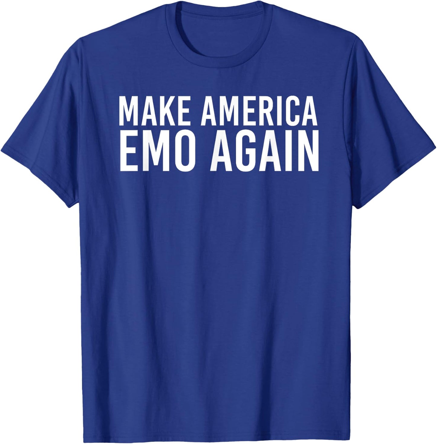 MAKE AMERICA EMO AGAIN Funny Goth US Gift T-Shirt - T-Shirt | Royal