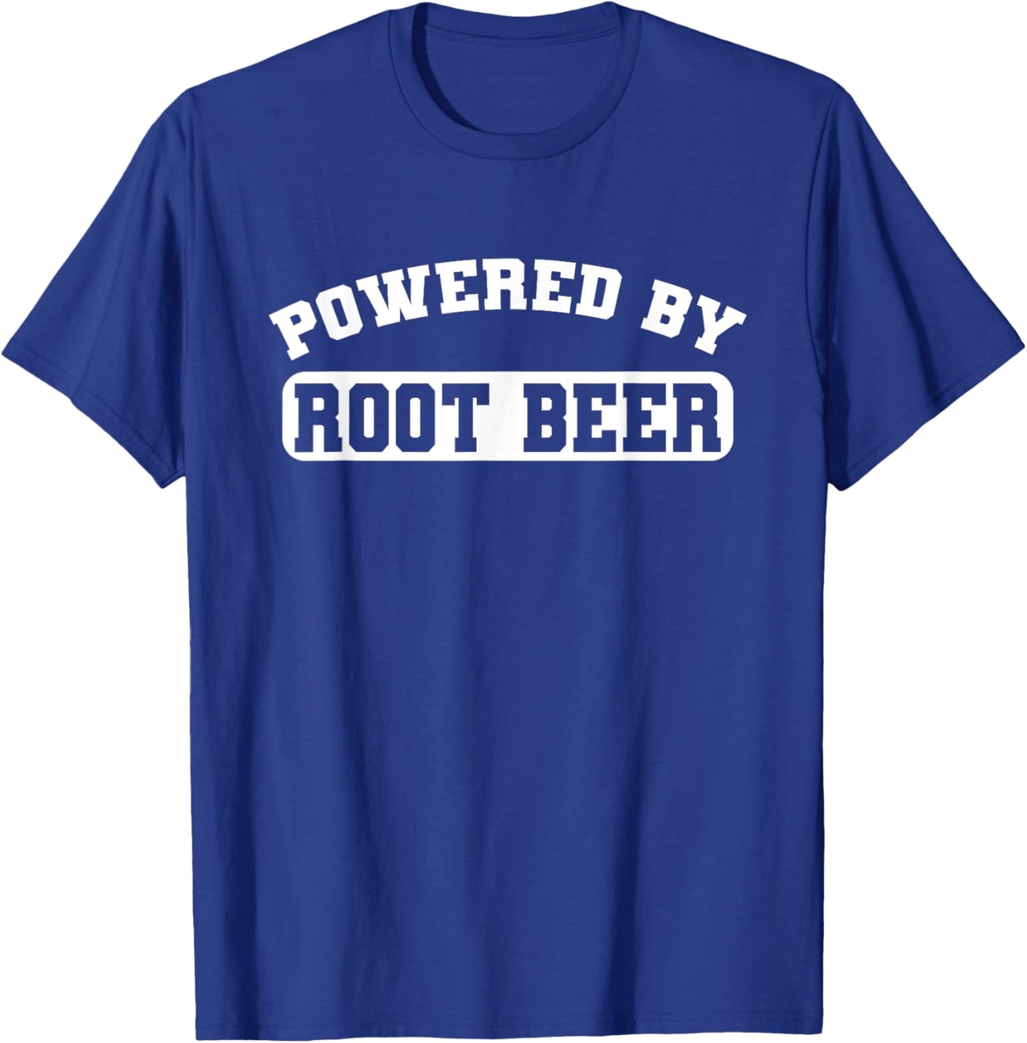 Powered By Root Beer T-Shirt - T-Shirt | Royal