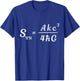 Black Hole Entropy Thermodynamics Formula Science T-Shirt - T-Shirt | Royal