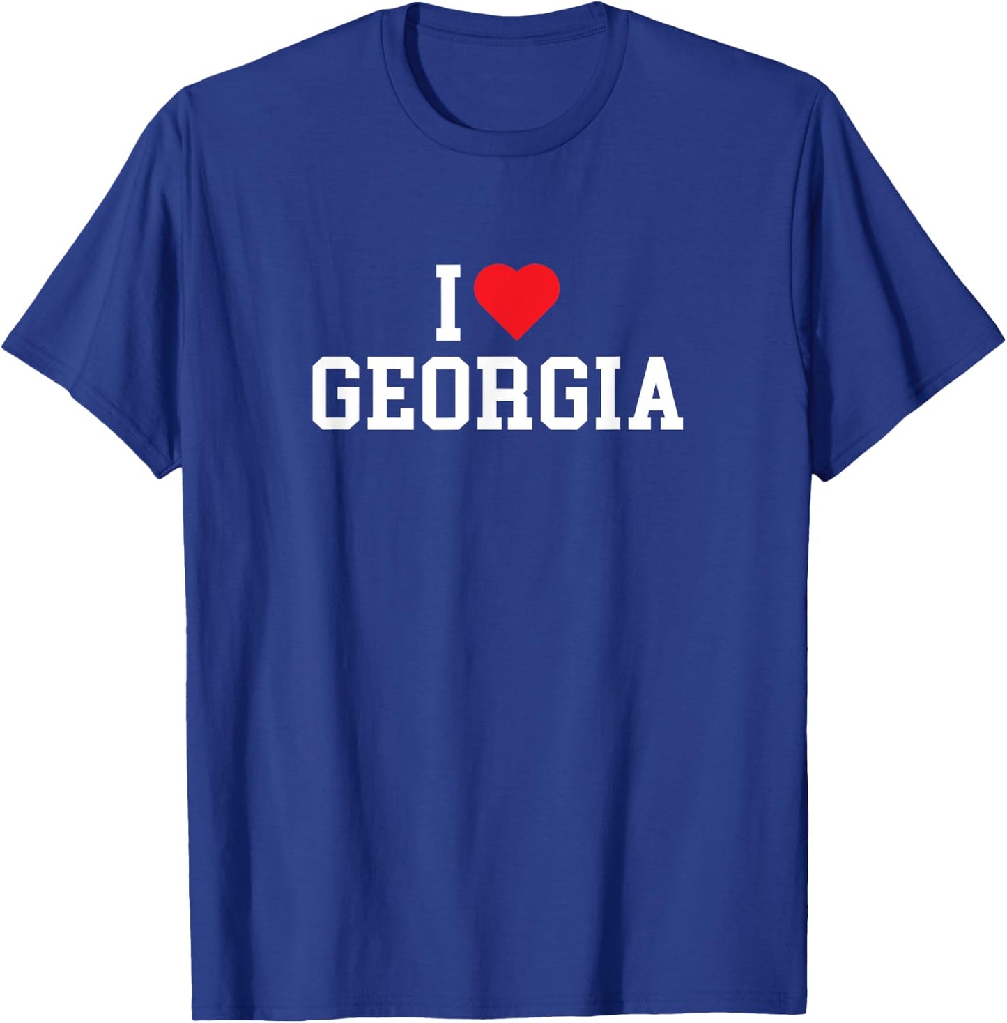 I Love Georgia - GA - Throwback Design - Classic T-Shirt - T-Shirt | Royal