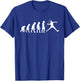 Funny Human Javelin Evolution Javelineer Spear Thrower T-Shirt - T-Shirt | Royal