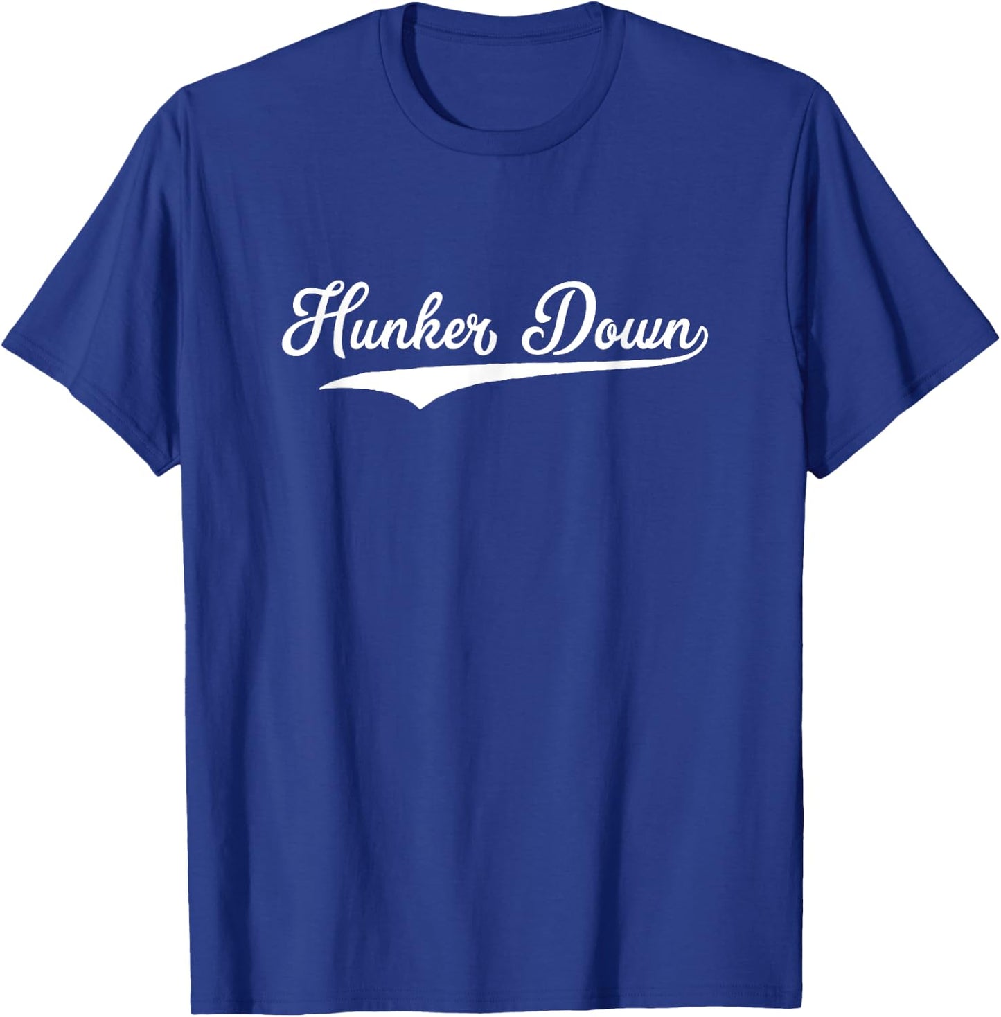 Hunker Down Canadian Urban Stealth Hammock Camping T-Shirt - T-Shirt | Royal