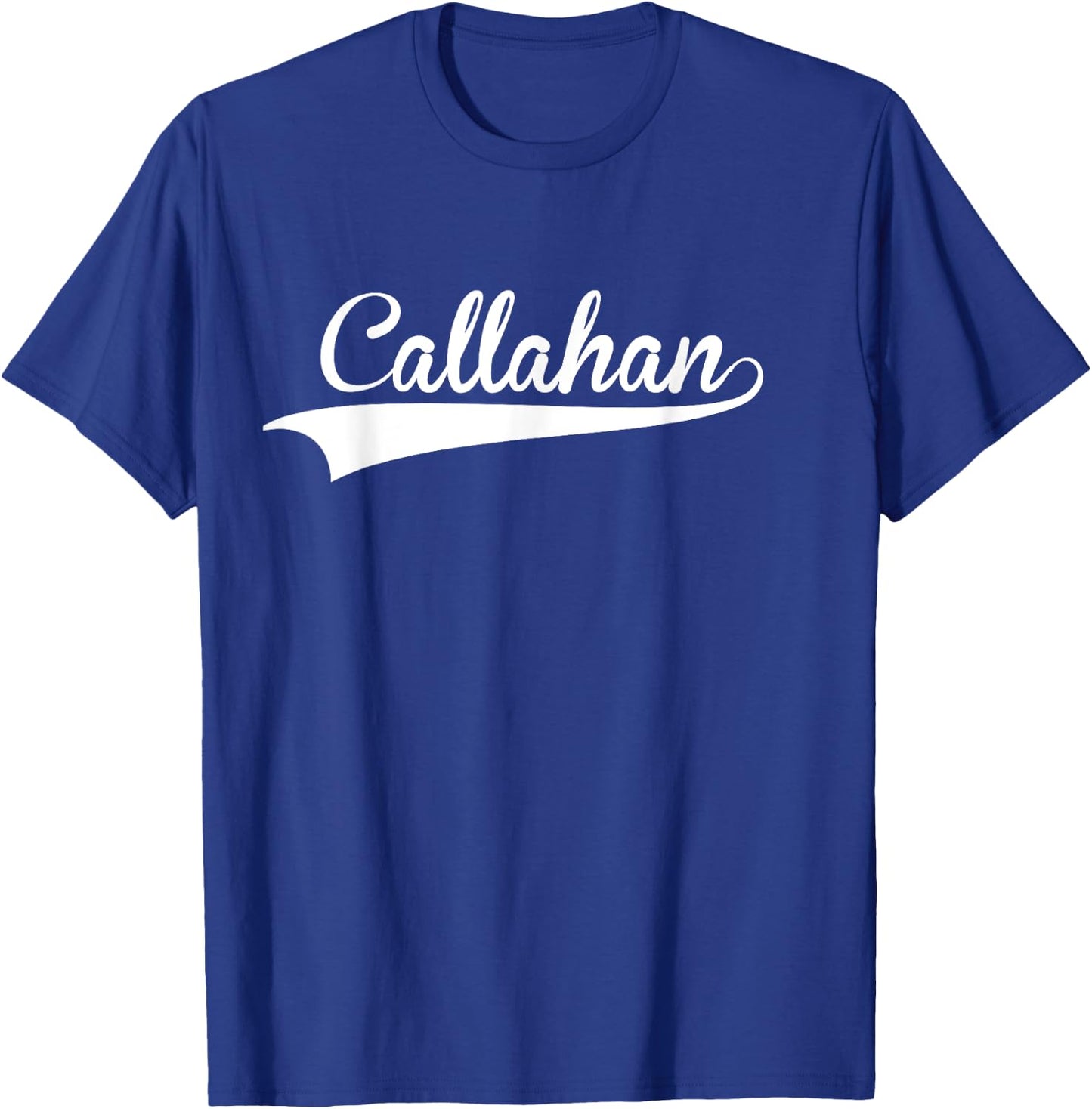CALLAHAN Baseball Vintage Retro Font T-Shirt - T-Shirt | Royal
