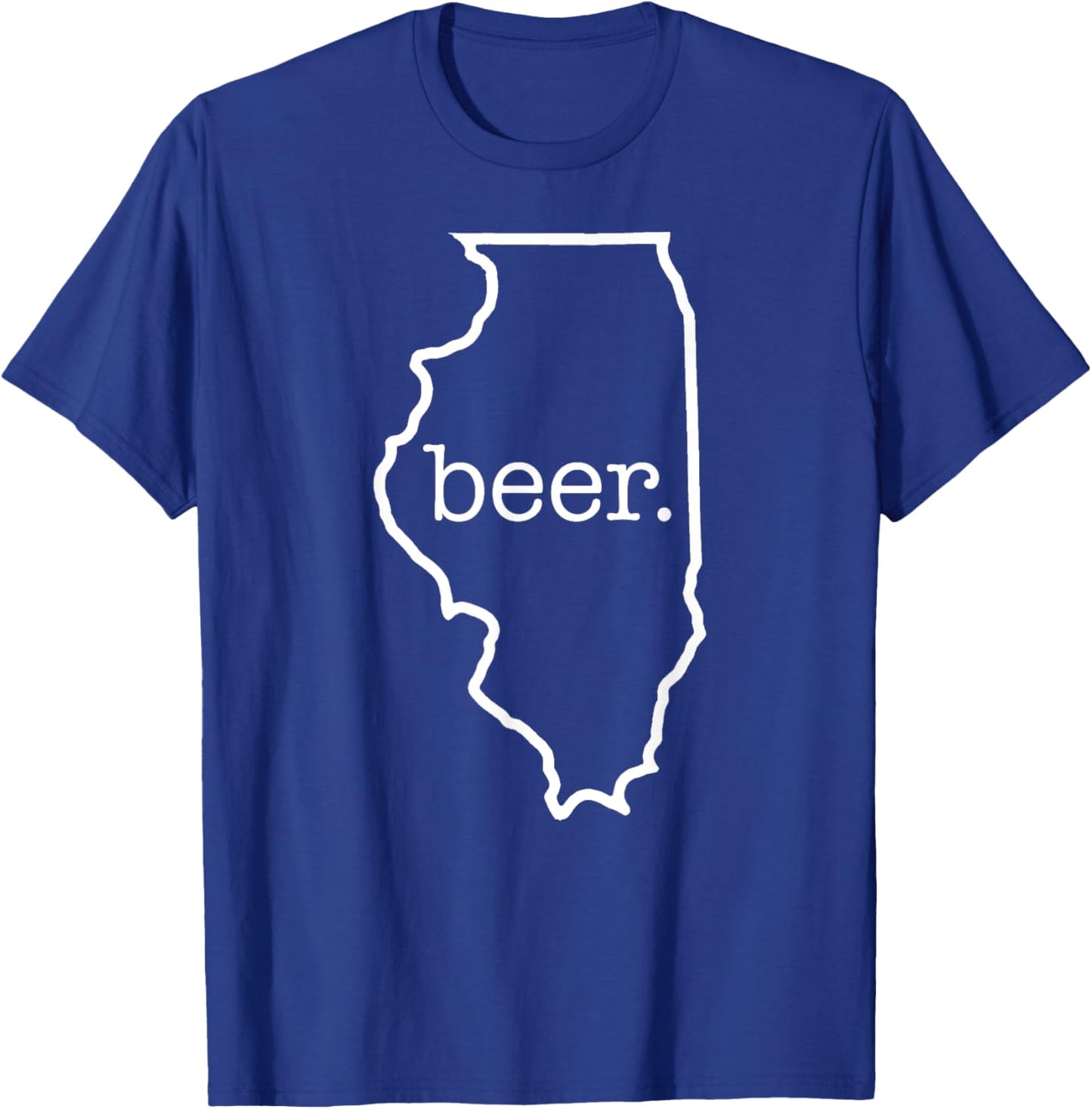 Craft Beer Lover Illinois Beer State Of Illinois Men Women T-Shirt - T-Shirt | Royal